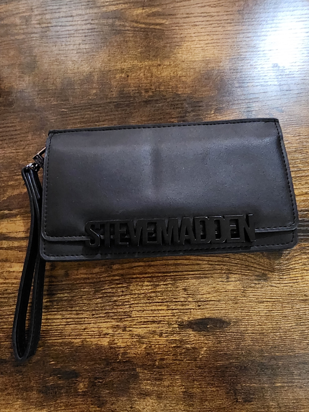 Steve Madden Black Wristlet Wallet